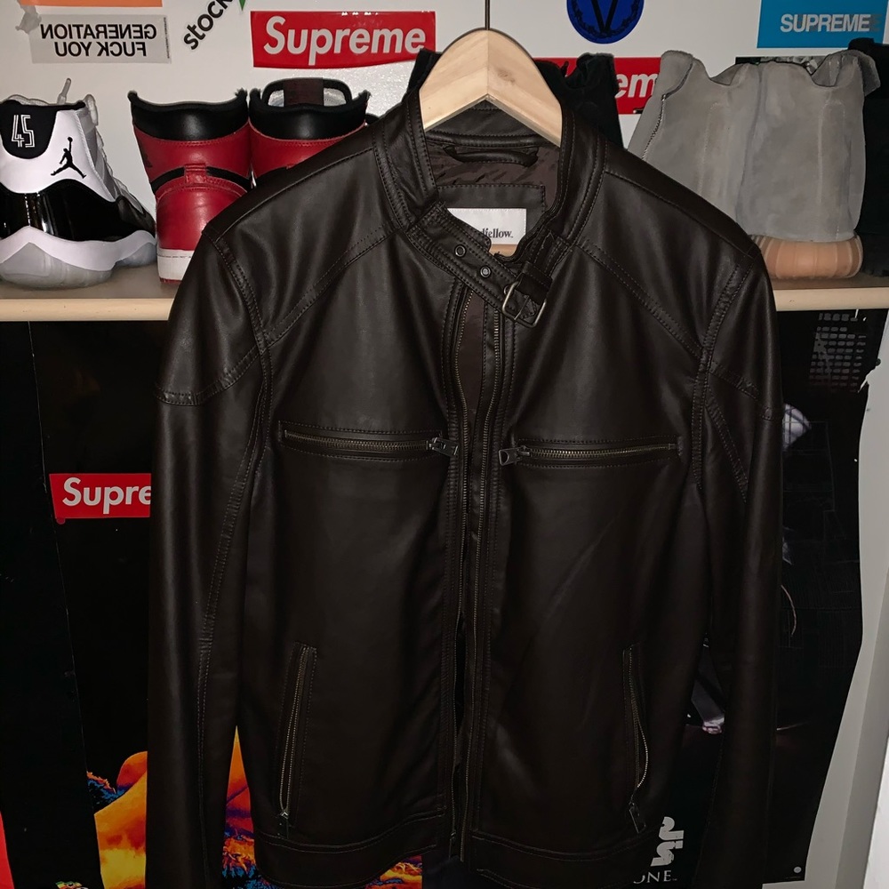 Leather Biker Jacket Goodfellow & Co